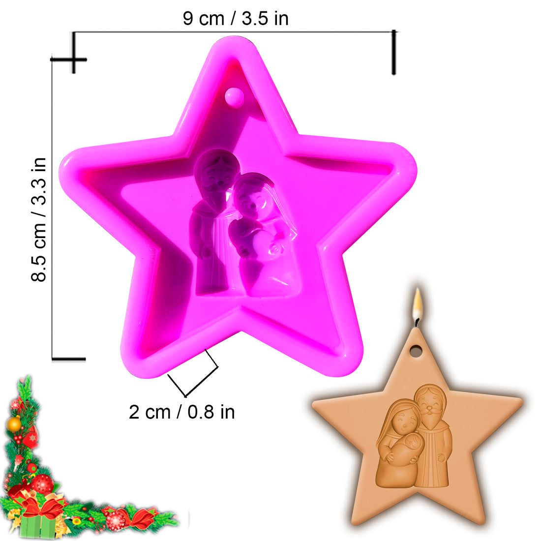 Molde Estrella Bombillo – Código: 005579