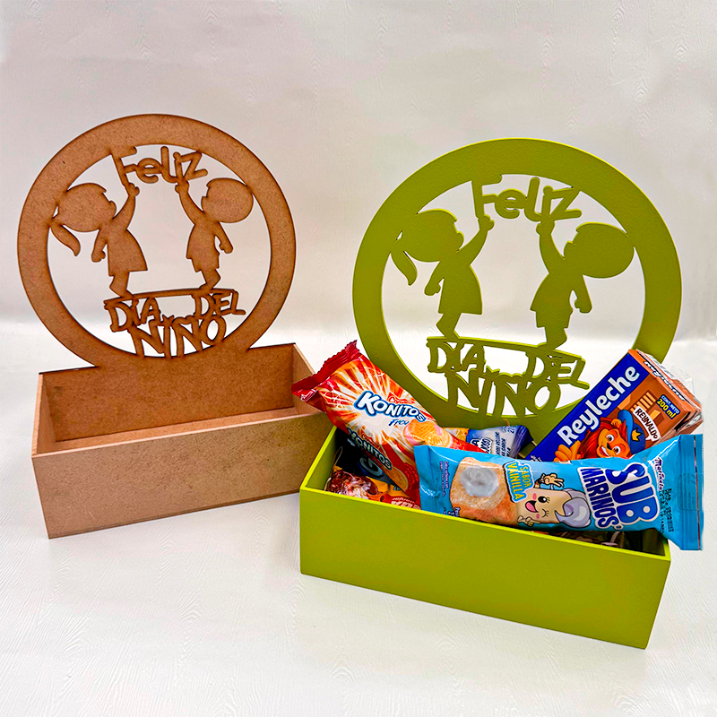 Caja con Backing Frase Feliz Día del Niño – Código: 005465