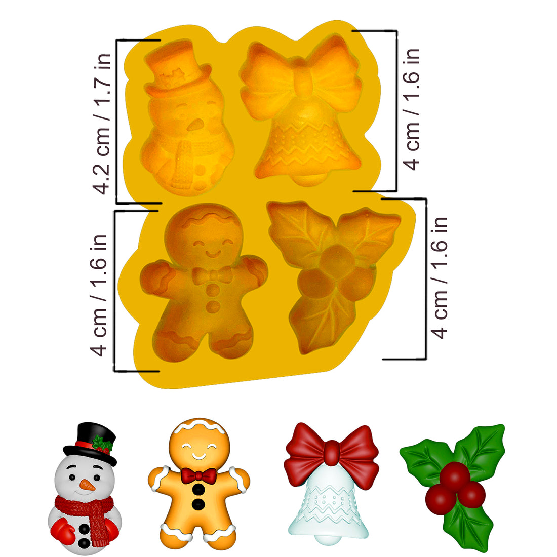 Molde Mini Apliques Navideños 1 – Código: 005584