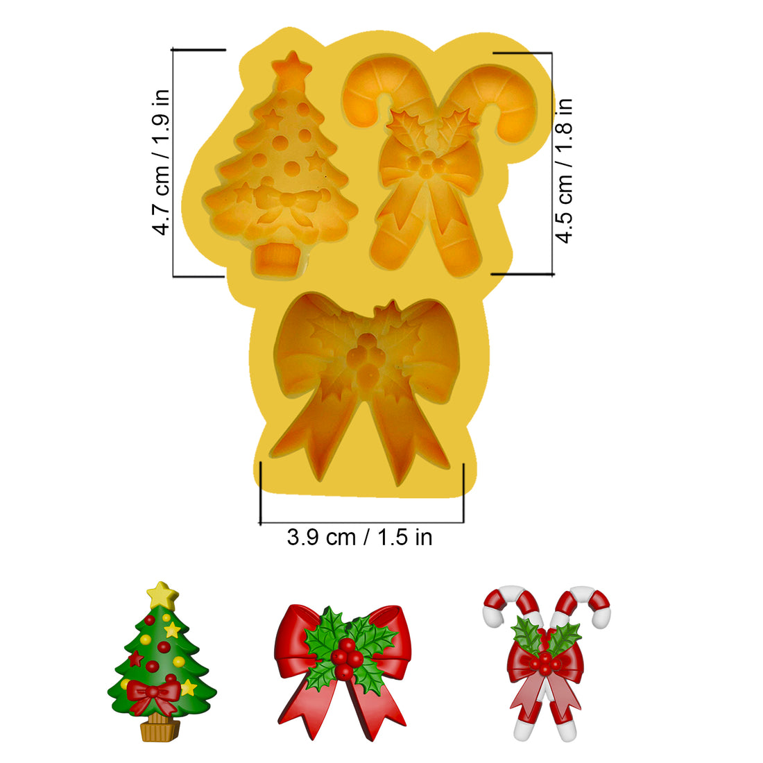 Molde Mini Apliques Navideños 2 – Código: 005585