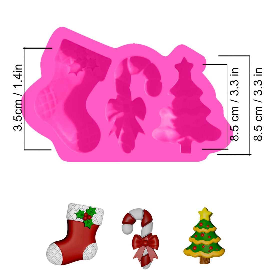 Molde Apliques Bota-Árbol-Bastón – Código: 005595