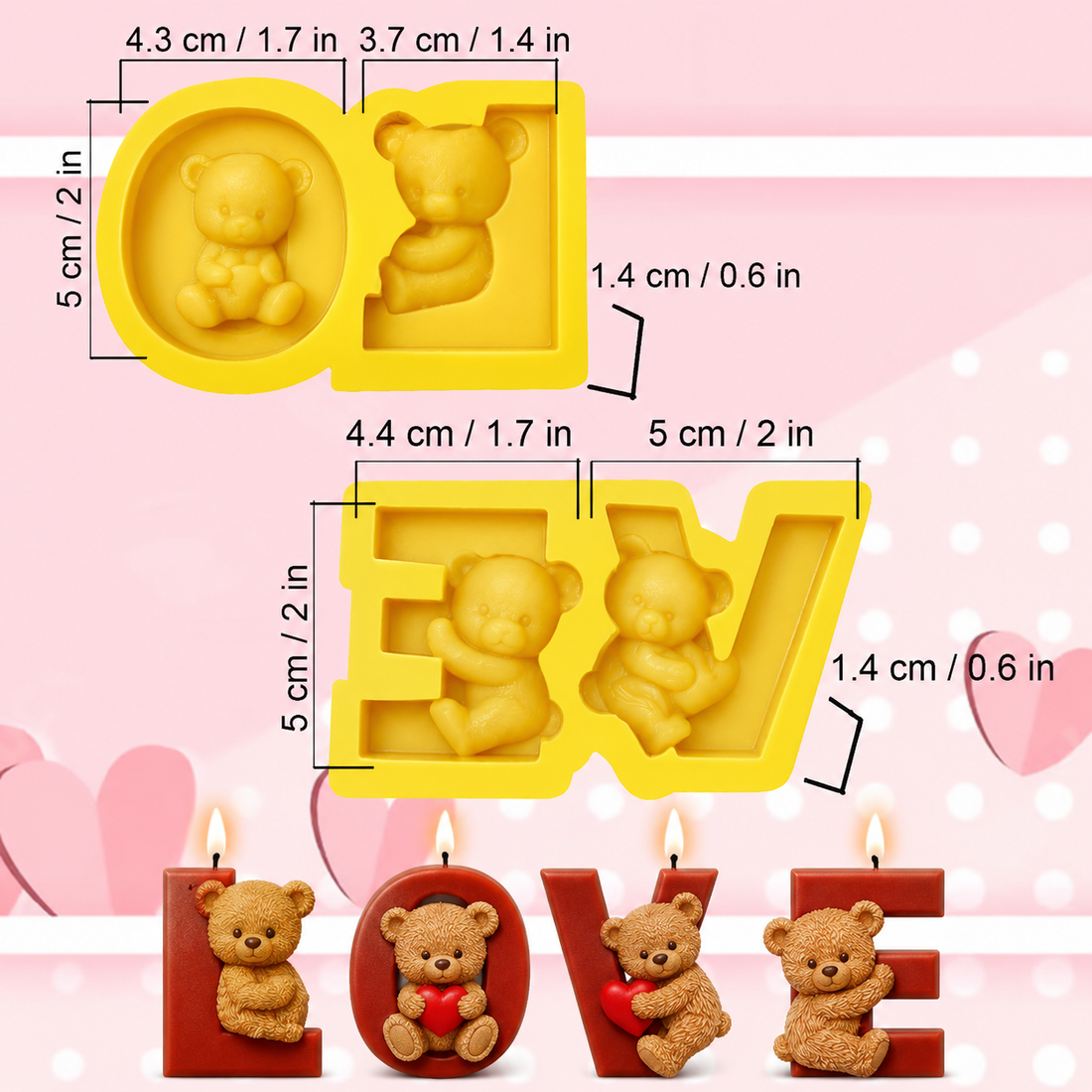 Molde CH – Love en Letras Separadas – Código: 005641