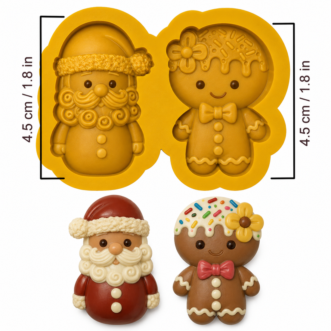 Molde Muñecos Navideños Noel y Ginger – Código: 005589