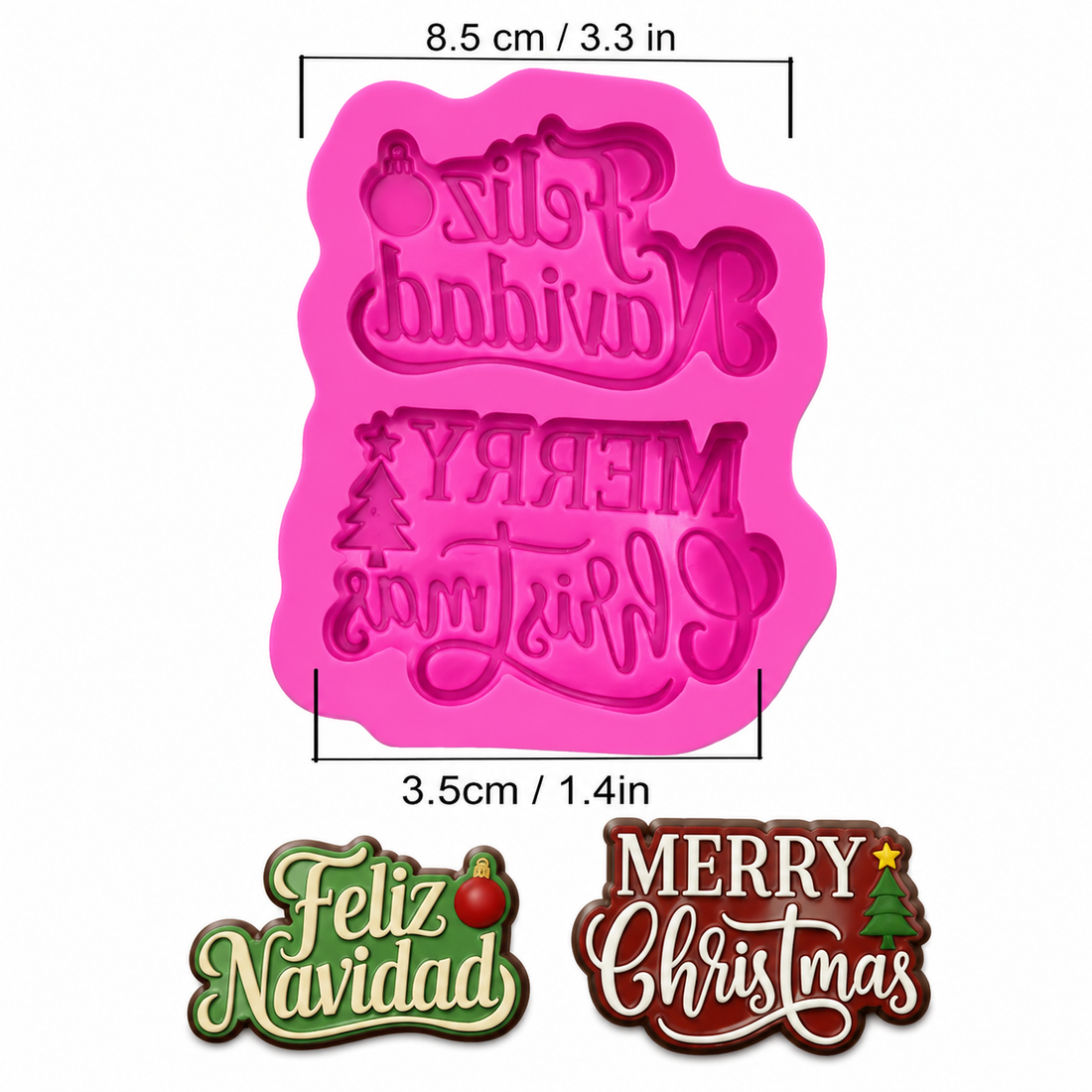 Molde Frases Navideñas x2 – Código: 005587