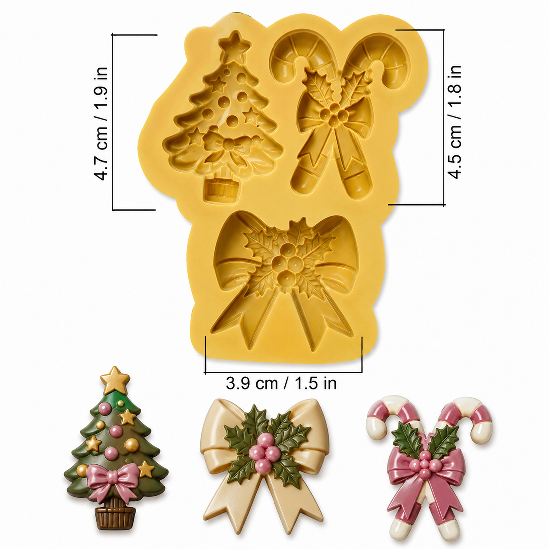 Molde Mini Apliques Navideños 2 – Código: 005585