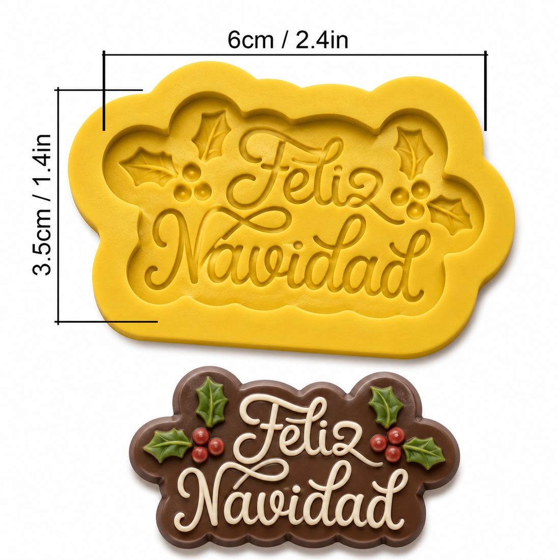 Molde Frase Feliz Navidad – Código: 005593