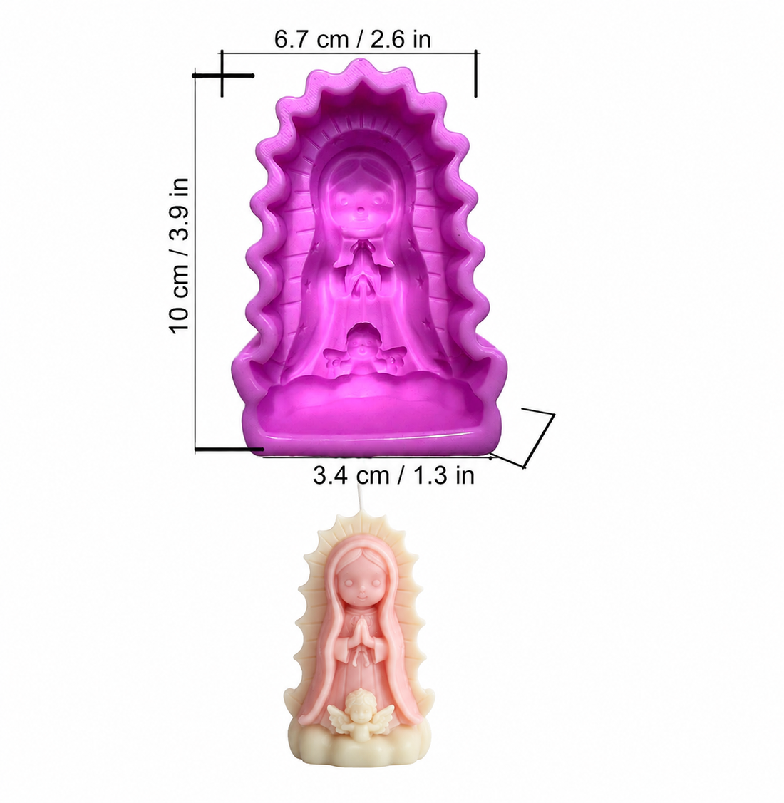 Molde Virgen de Guadalupe Grande – Código: 005609