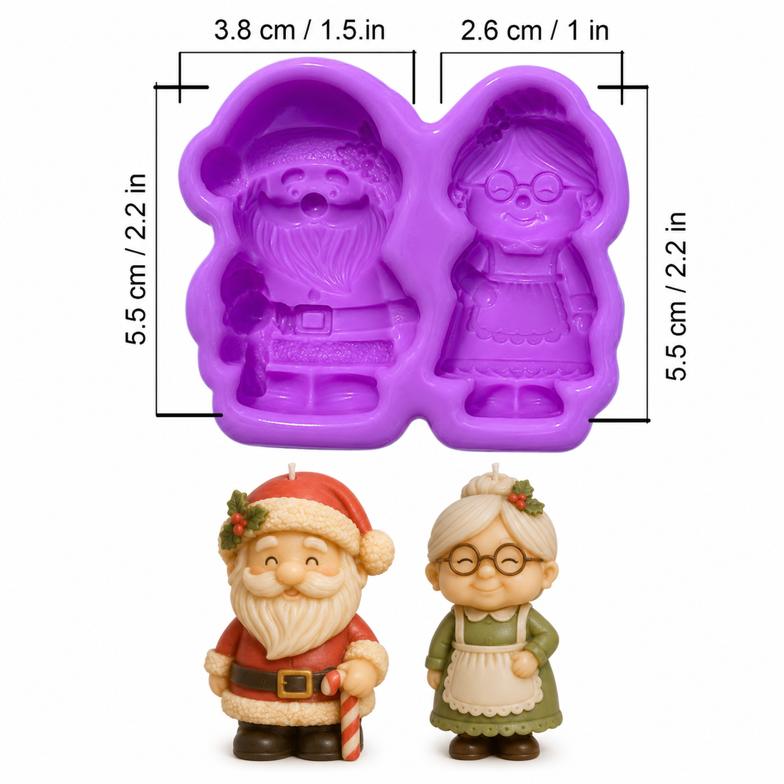 Molde Muñecos Noel y Noela – Código: 005602