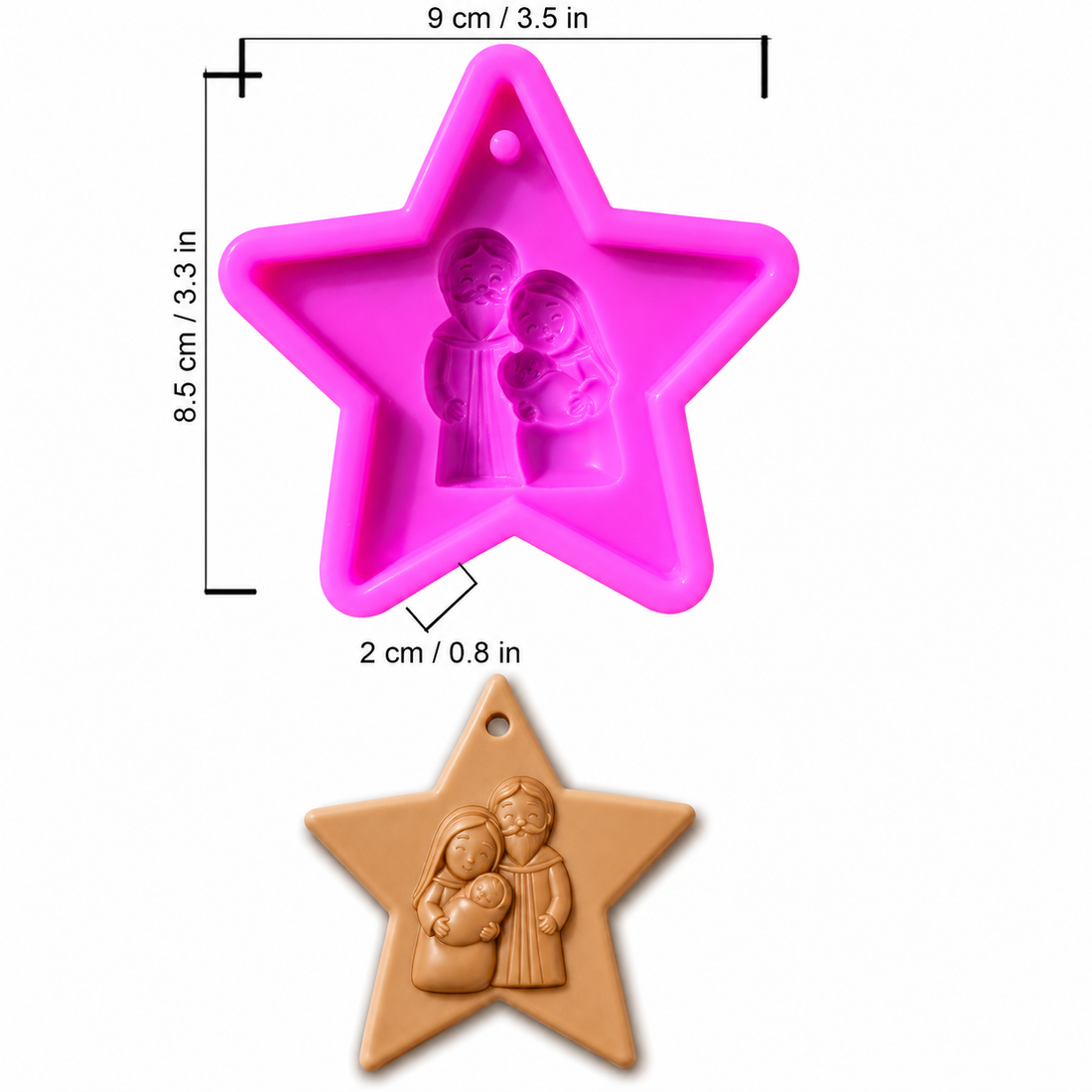 Molde Estrella Bombillo – Código: 005579