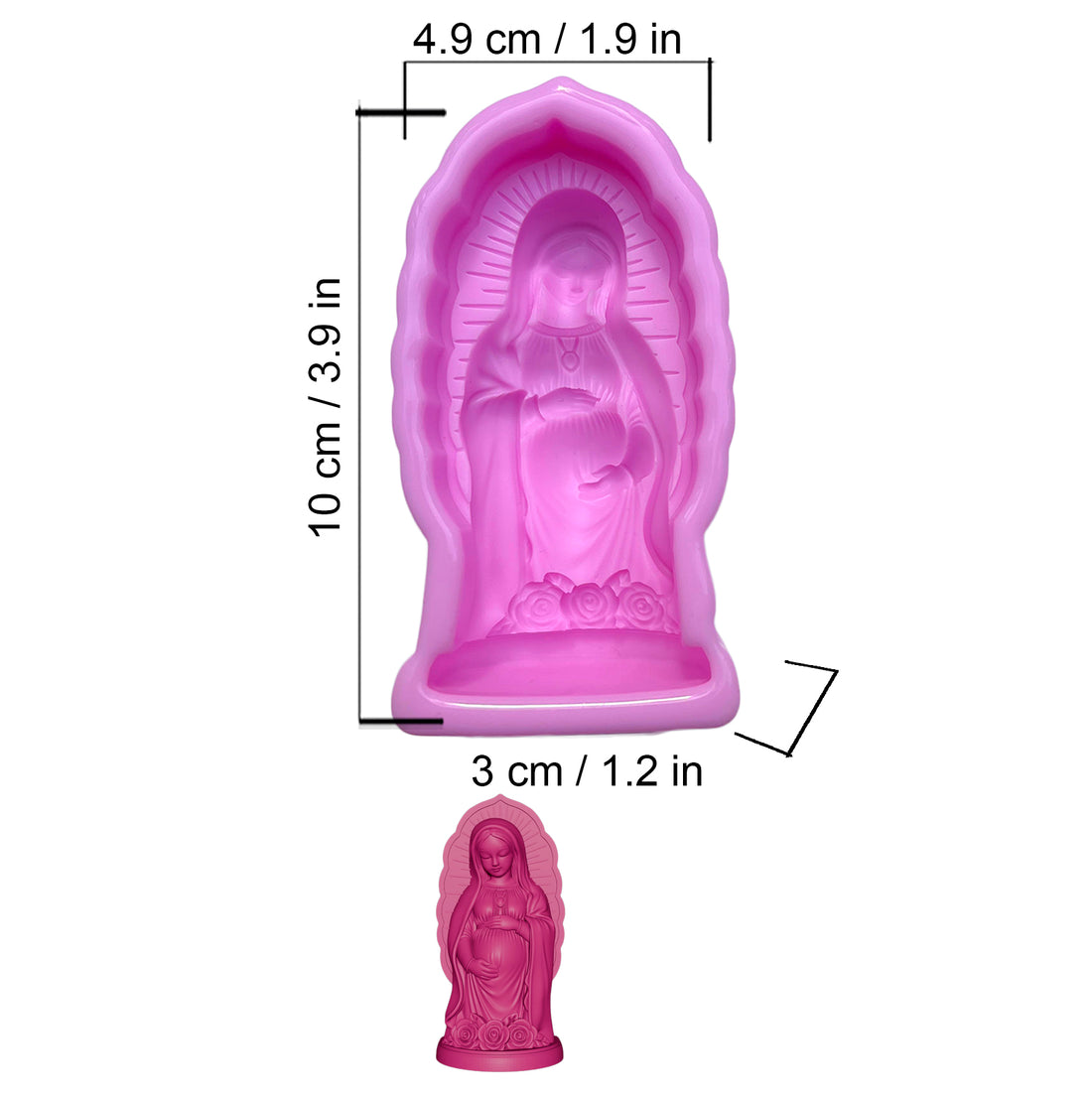 Molde Virgen de la Dulce Espera (Grande) Embarazada – Código: 005620