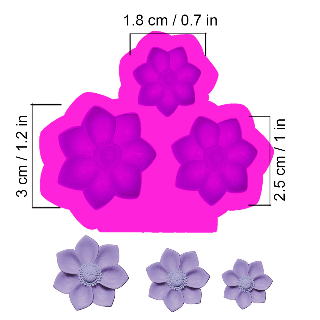 Molde Flores x3 – Código: 005478
