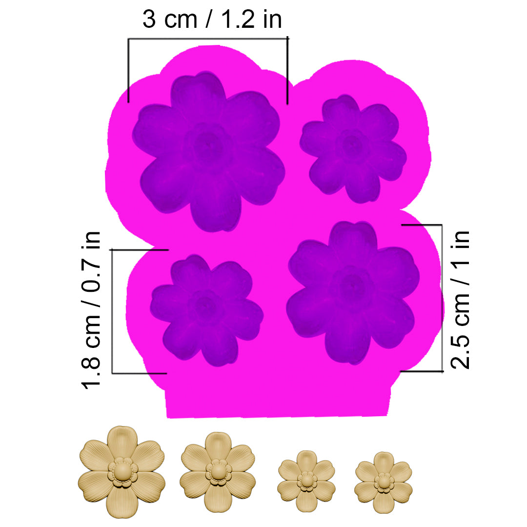 Molde Flores x4 – Código: 005487
