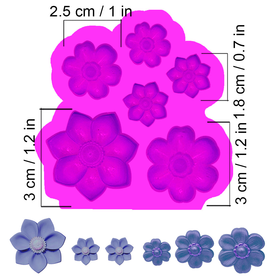 Molde Flores x6 – Código: 005485
