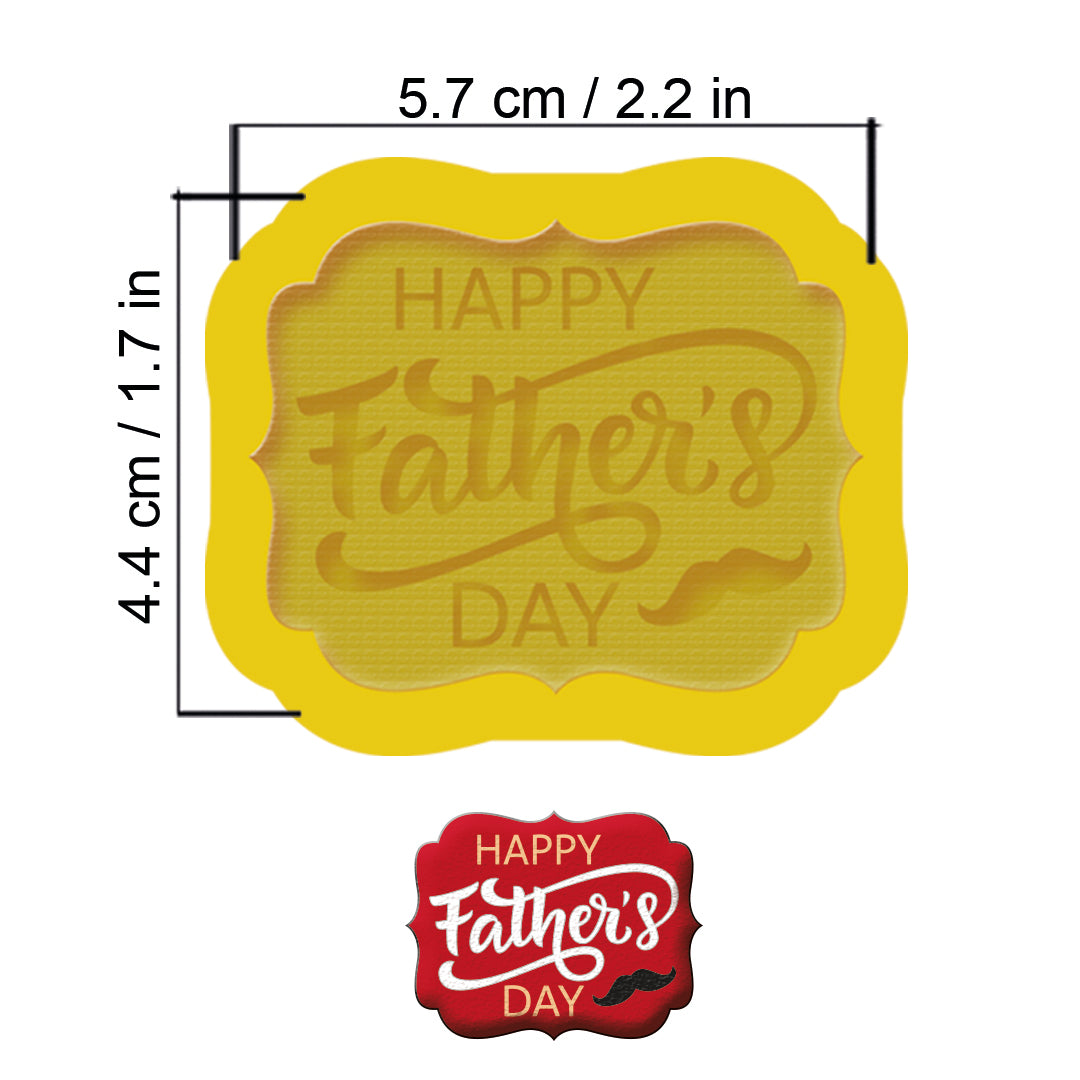 Molde Ch – Happy Father`s Day con Mostacho – Código: MP12