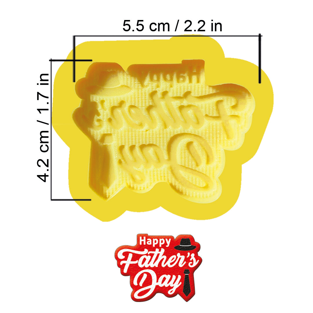 Molde Ch – Happy Father`s Day con Sombrero y Corbata – Código: MP11