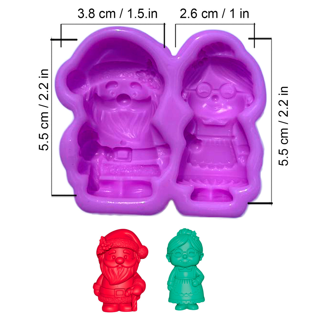 Molde Muñecos Noel y Noela – Código: 005602