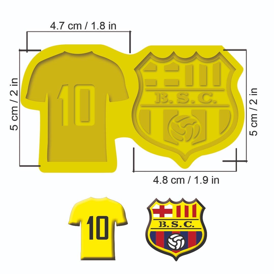 Molde de Silicón Escudo de Barcelona y Camisa – Código: MP001