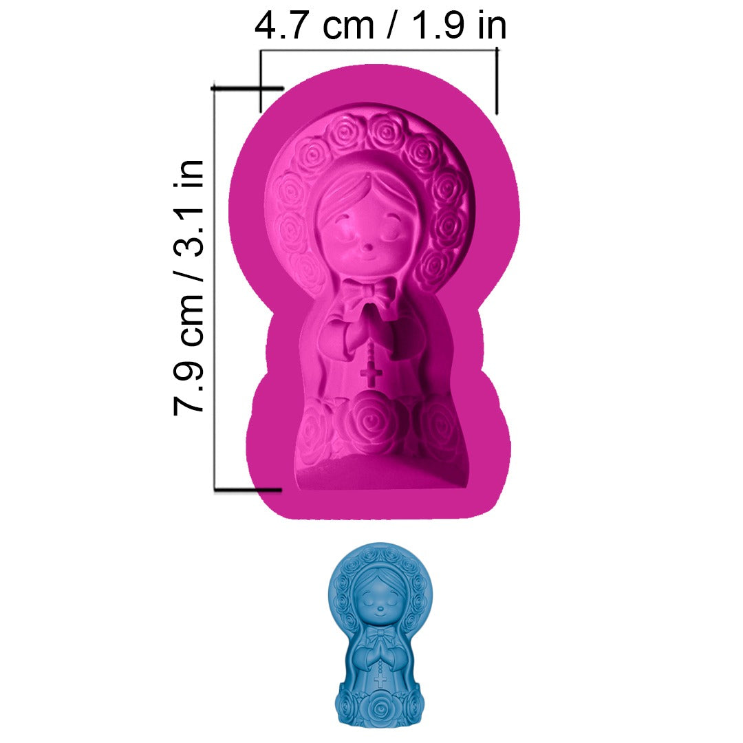 Molde Virgen Flores – Código: 005558