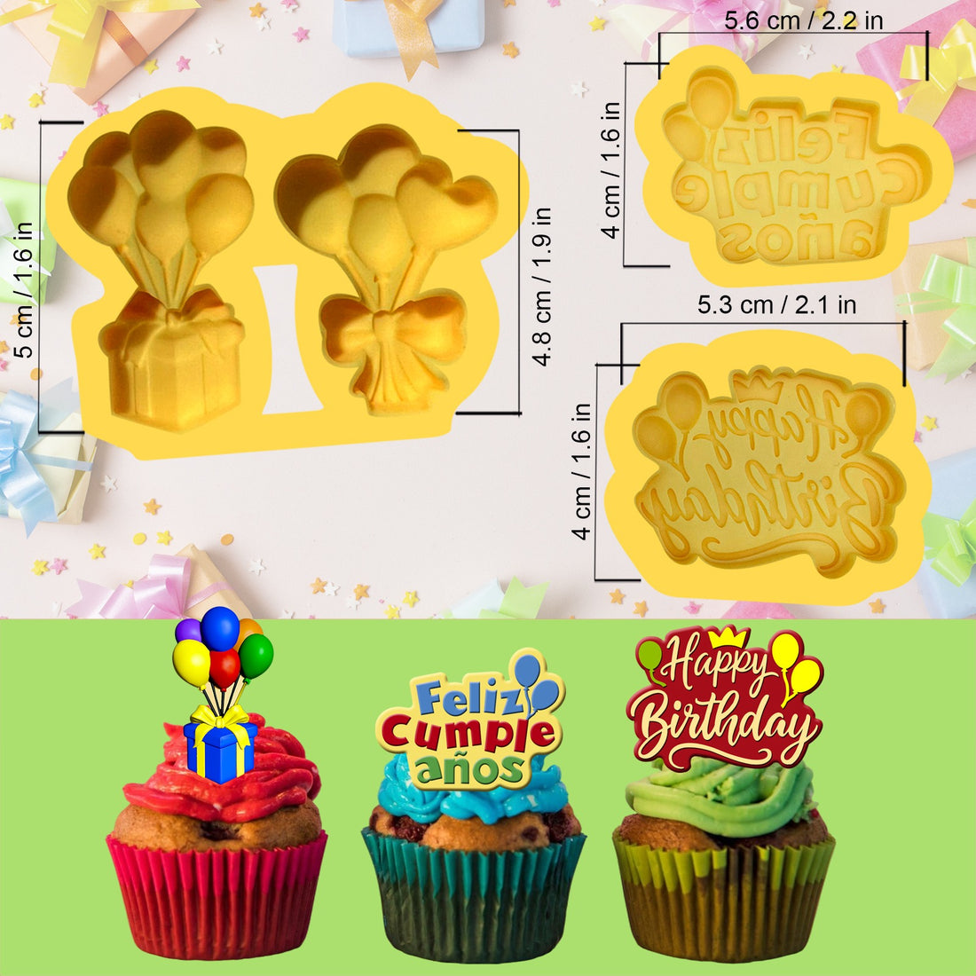 Set de Moldes Cumpleaños – Código: CUMP1