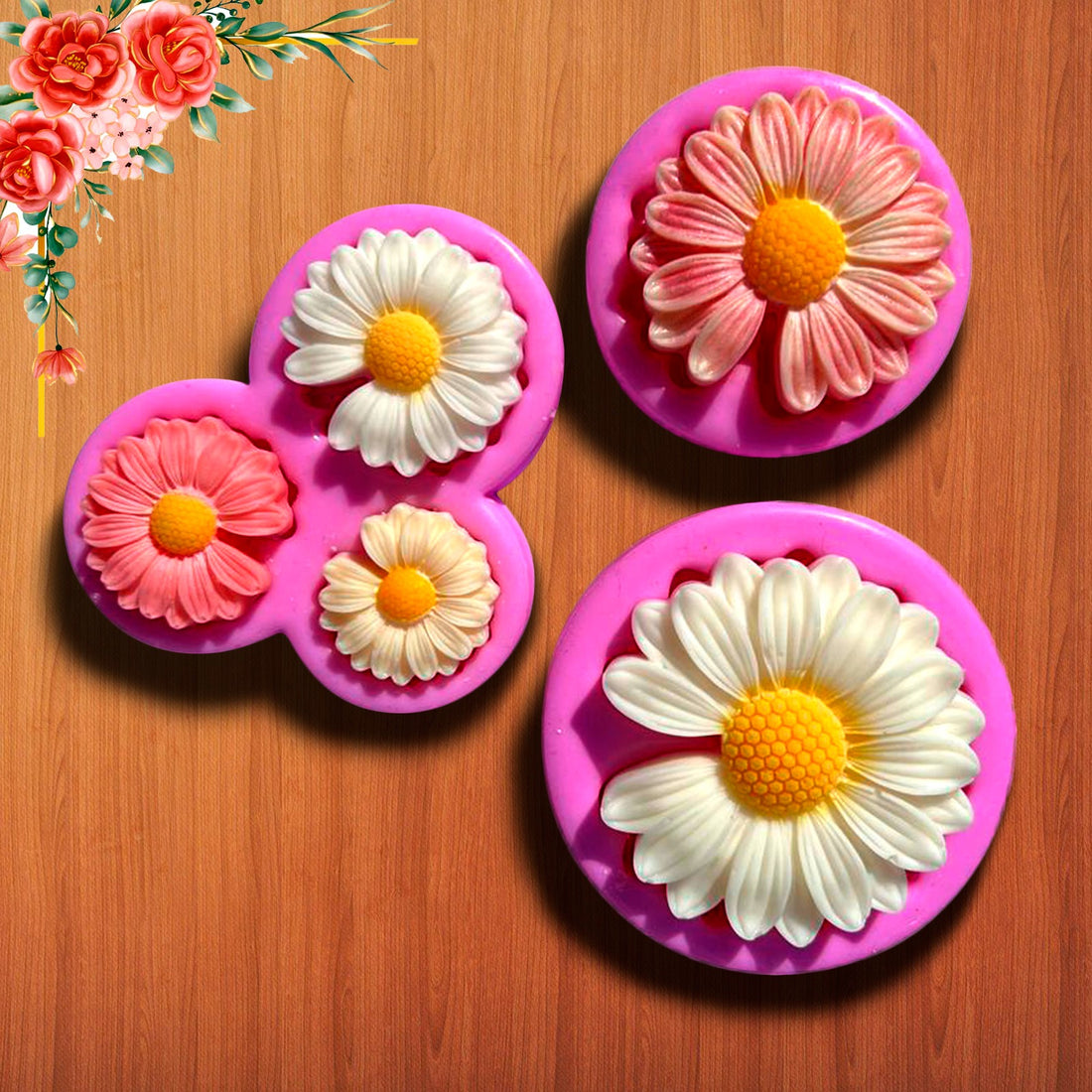 Set de Moldes Margaritas – Código: 005578