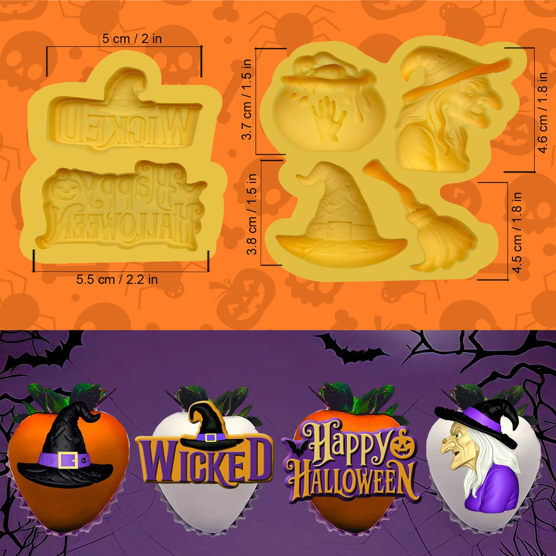 Set de Moldes Halloween 2 – Código: SETH2