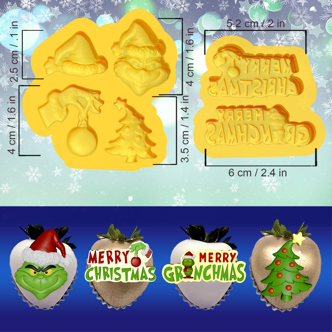 Set de Moldes Grinch 2 – Código: GRSET2