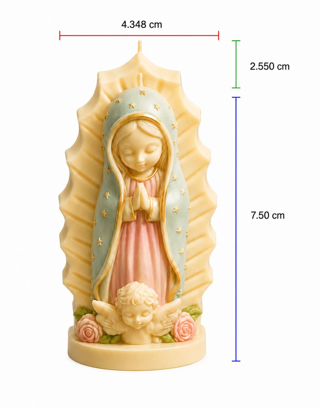 Molde Virgen con Àngel a los pies Cod: 005667