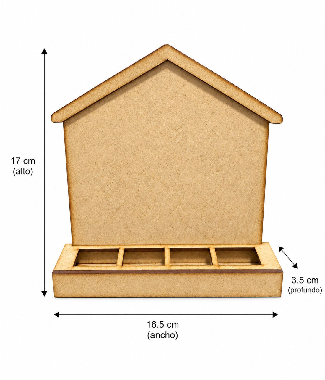 Porta vela MDf casita pequeña. cod:005690