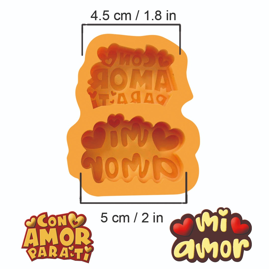 Molde Con Amor Para ti / Mi Amor – Código: 004844