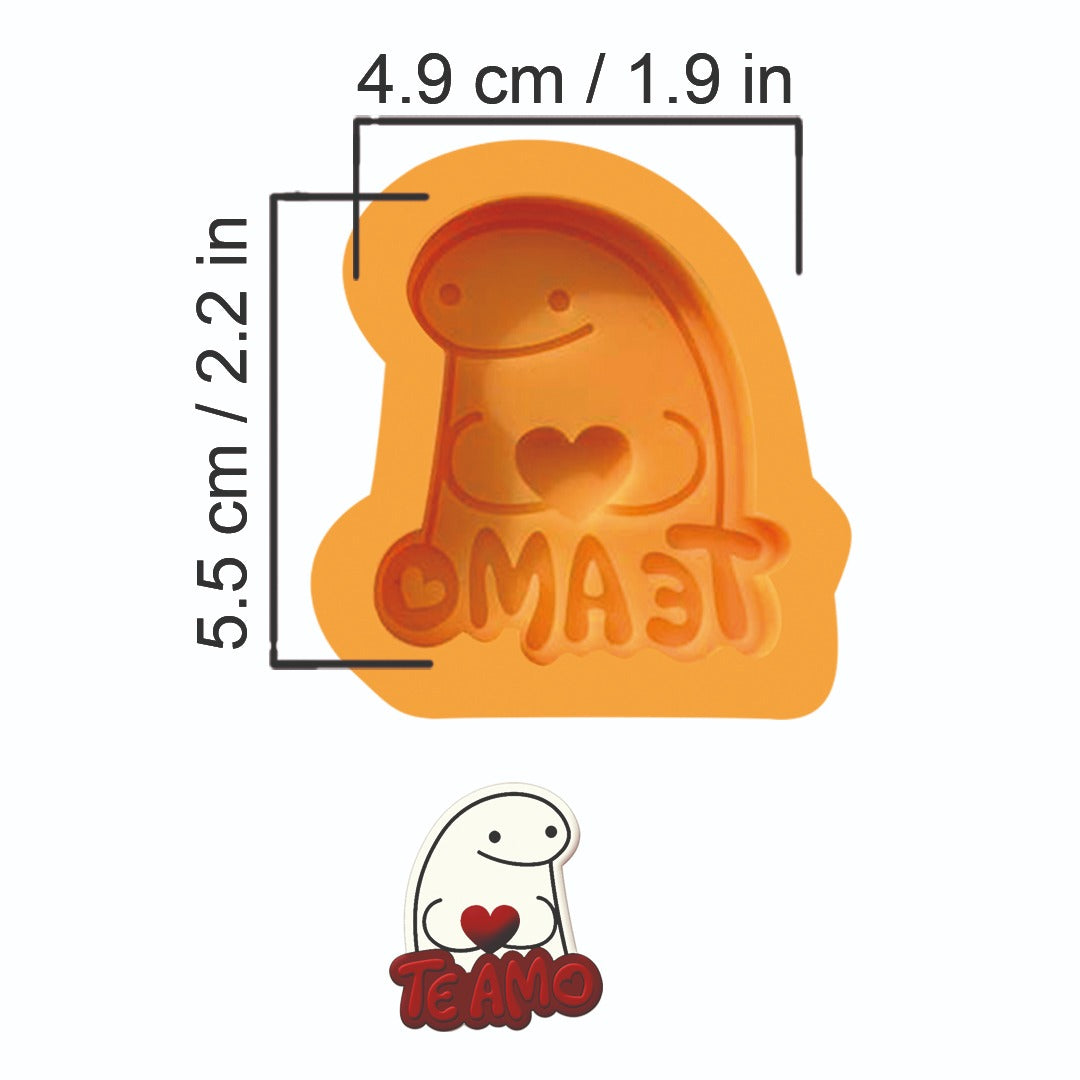 Molde Ch – Flork con Te Amo – Código: 004856