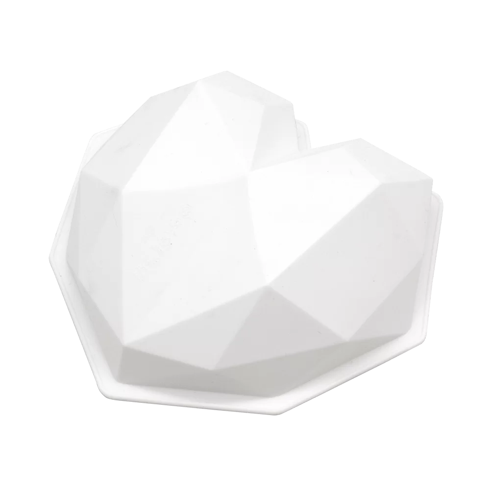 Molde Silicona Corazón Diamante 3d X1 - Rey Gecko