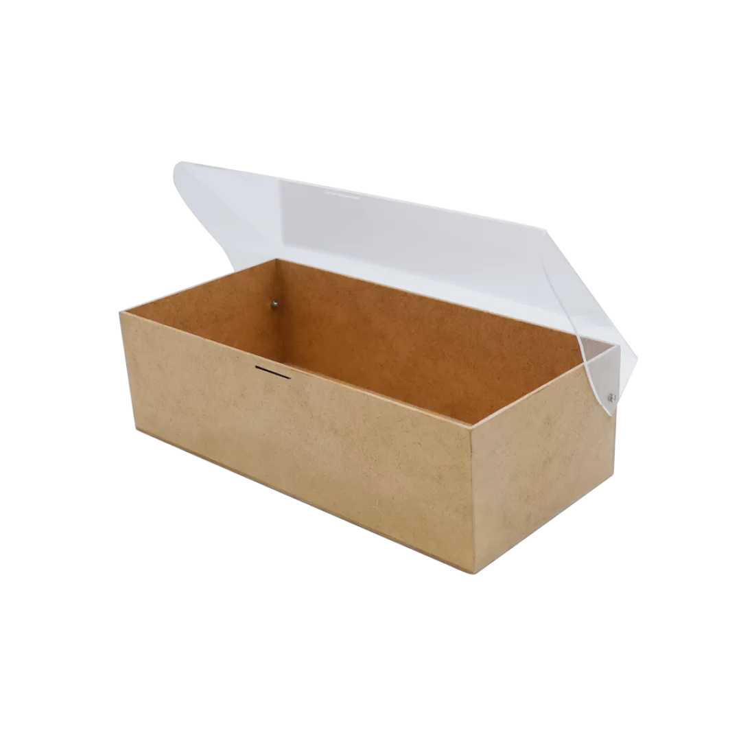 caja baul pandeada rectangular